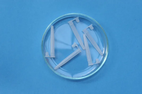 Close-up of an empty vial